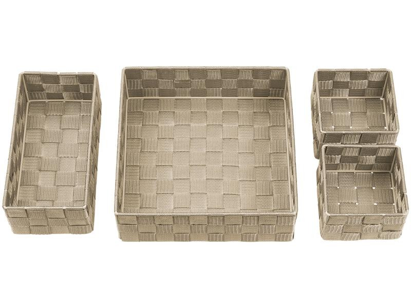 Diaqua Aufbewahrungskorb Irina 4 Stück, Beige