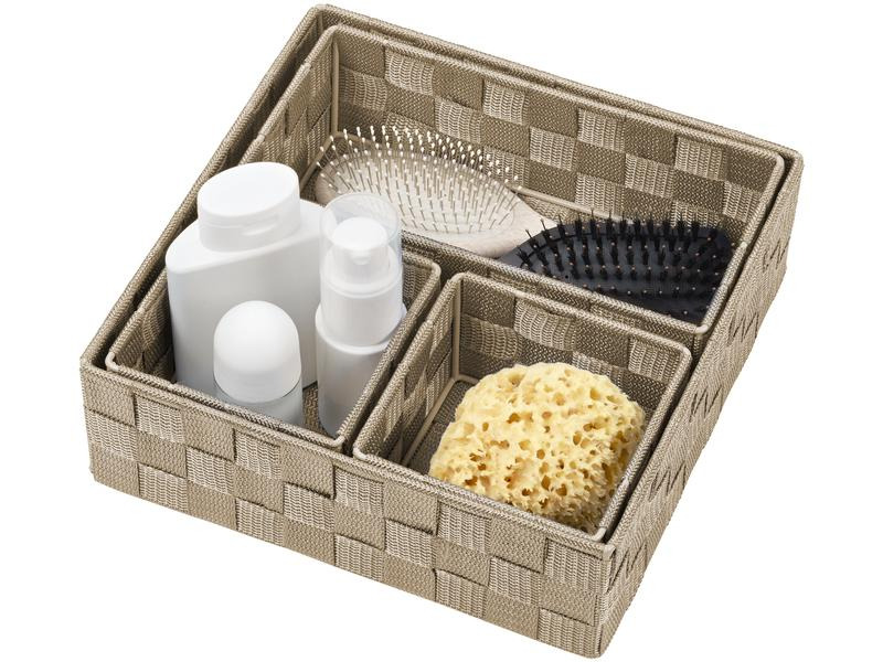 Diaqua Aufbewahrungskorb Irina 4 Stück, Beige