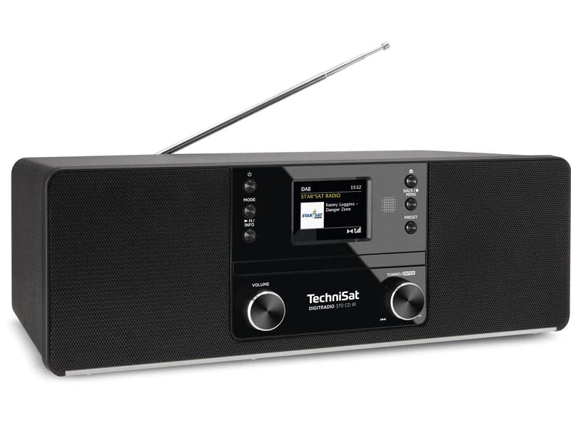Technisat DAB+ Radio DigitRadio 370 CD IR Schwarz