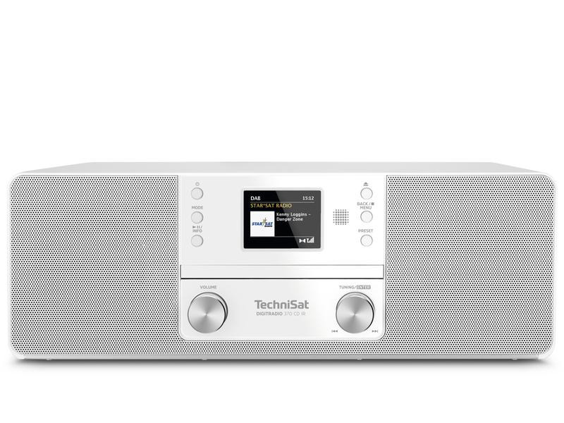 Technisat DAB+ Radio DigitRadio 370 CD IR Weiss