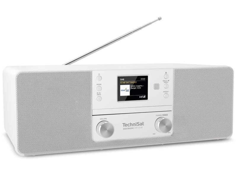 Technisat DAB+ Radio DigitRadio 370 CD IR Weiss