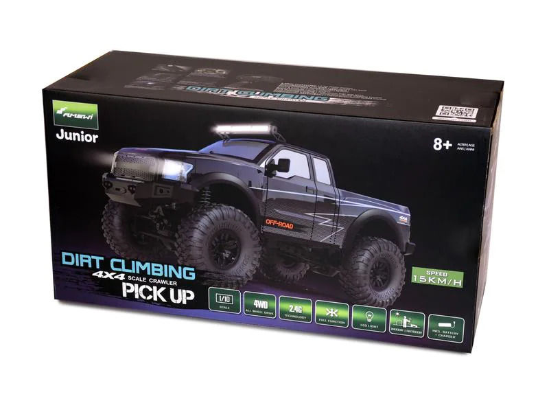 Amewi Scale Crawler Dirt Climbing PickUp 4WD, Schwarz 1:10, RTR