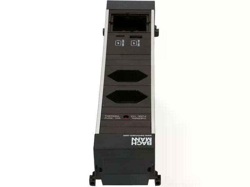 Bachmann Einbausteckerleiste POWER FRAME 2x T13, 1x USB A/C, 1x Leer