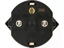Max Hauri Fixadapter Schuko auf T13, Schwarz