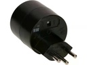 Max Hauri Reiseadapter Schuko – T12, Schwarz