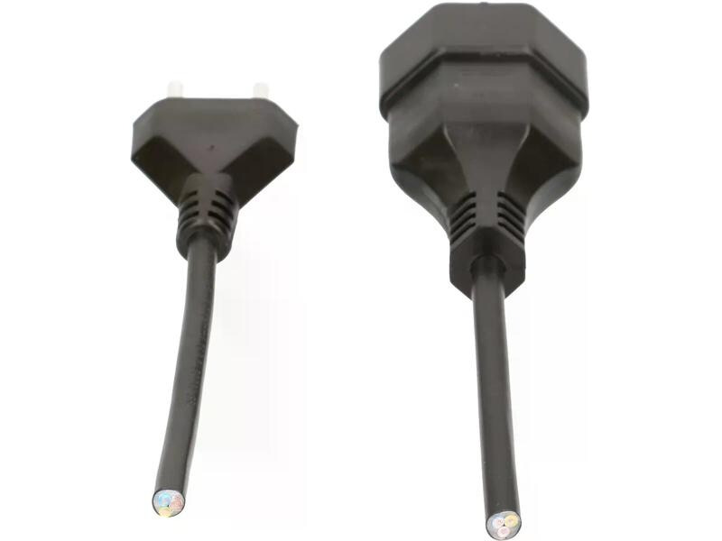 Max Hauri Verlängerungskabel 0.25 m T13 - T12, Schwarz