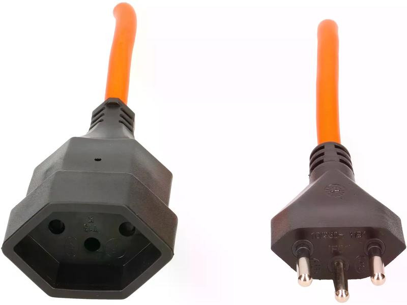 Max Hauri Verlängerungskabel 10 m T13 - T12, Orange