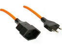 Max Hauri Verlängerungskabel 10 m T13 - T12, Orange