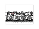Trendform Tischset Swiss Tradition 1, 29.7 cm x 0.42 m, Schwarz/Weiss