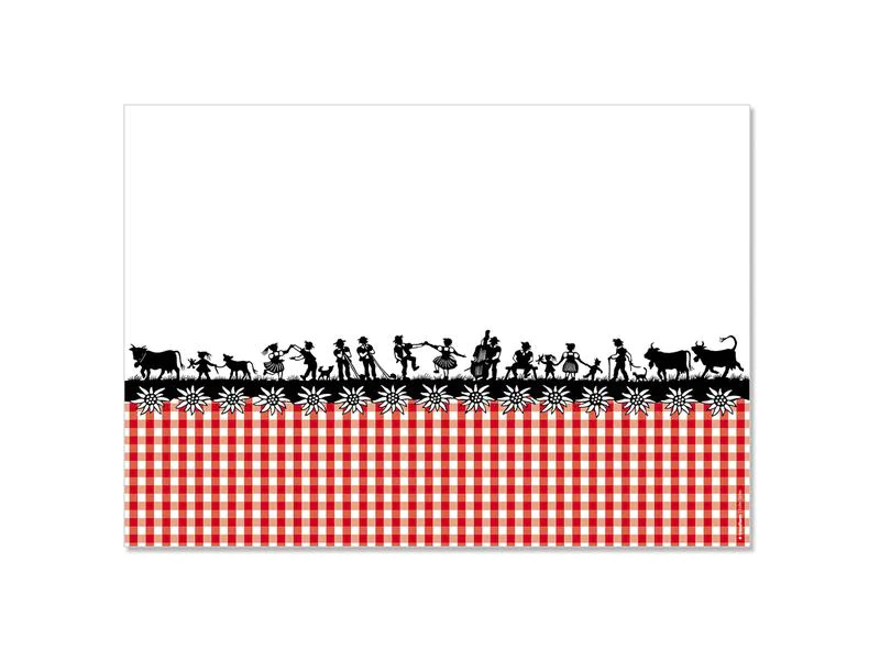 Trendform Tischset Swiss Tradition 5, 29.7 cm x 0.42 m, Rot/Schwarz