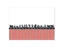 Trendform Tischset Swiss Tradition 5, 29.7 cm x 0.42 m, Rot/Schwarz