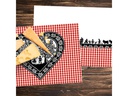 Trendform Tischset Swiss Tradition 5, 29.7 cm x 0.42 m, Rot/Schwarz