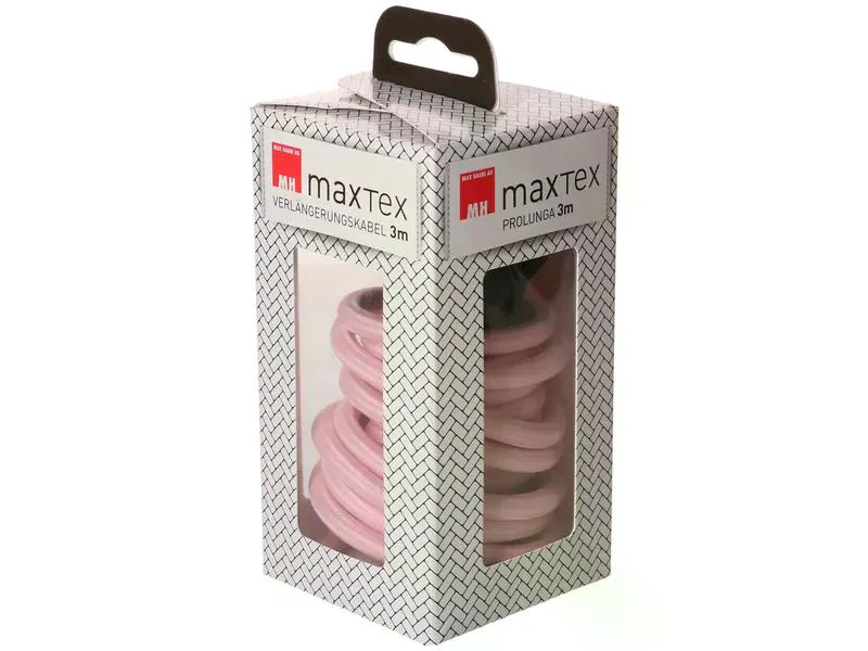 maxTex Verlängerungskabel 3 m T13 - T12, Rosa