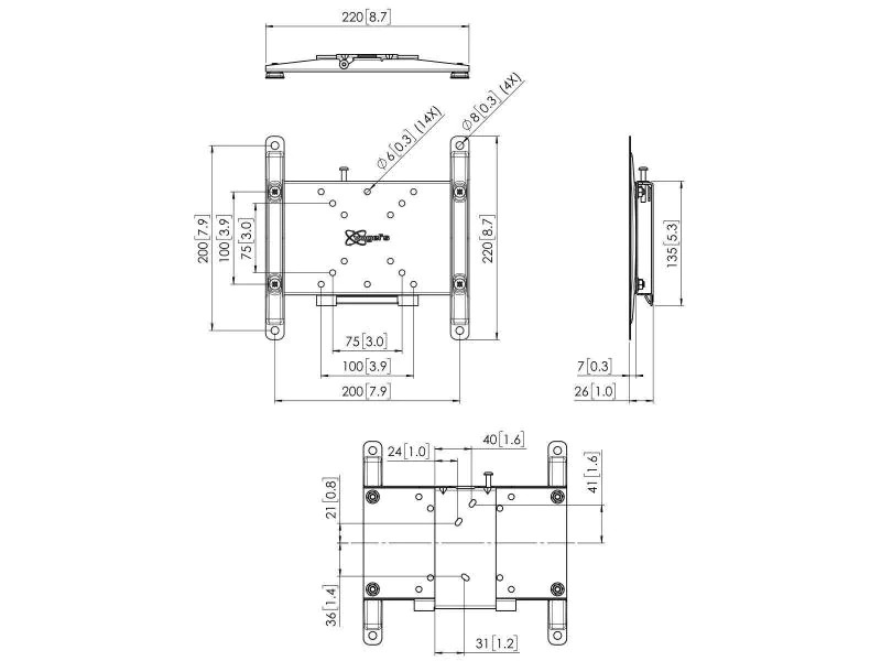 Vogel's Wandhalterung PFW4200 Schwarz