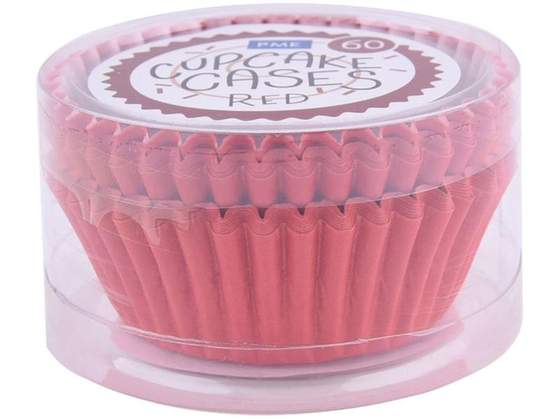 PME Cupcake Backform Rot, 60 Stück