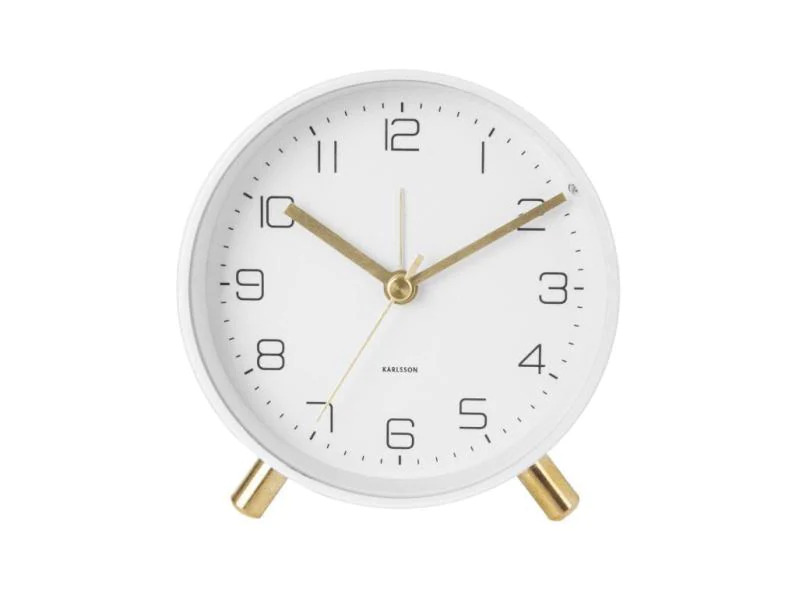 KARLSSON Klassischer Wecker Lofty Weiss