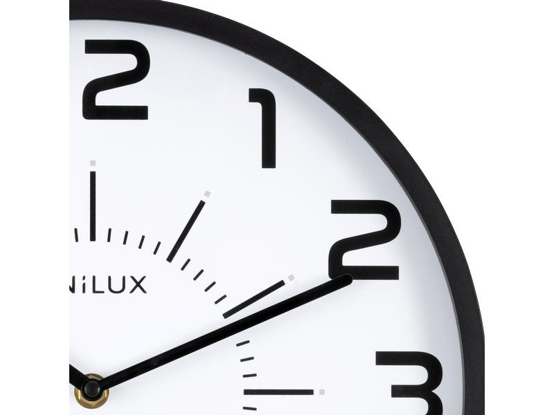 UNiLUX Wanduhr Pop Ø 30 cm, Schwarz