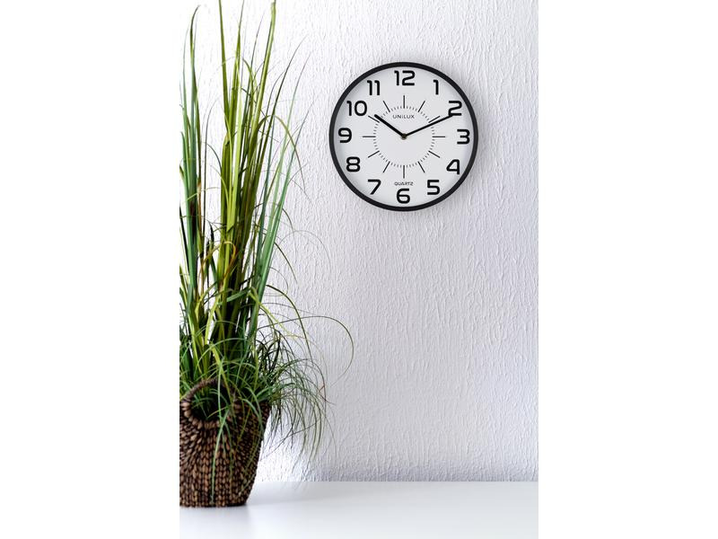 UNiLUX Wanduhr Pop Ø 30 cm, Schwarz