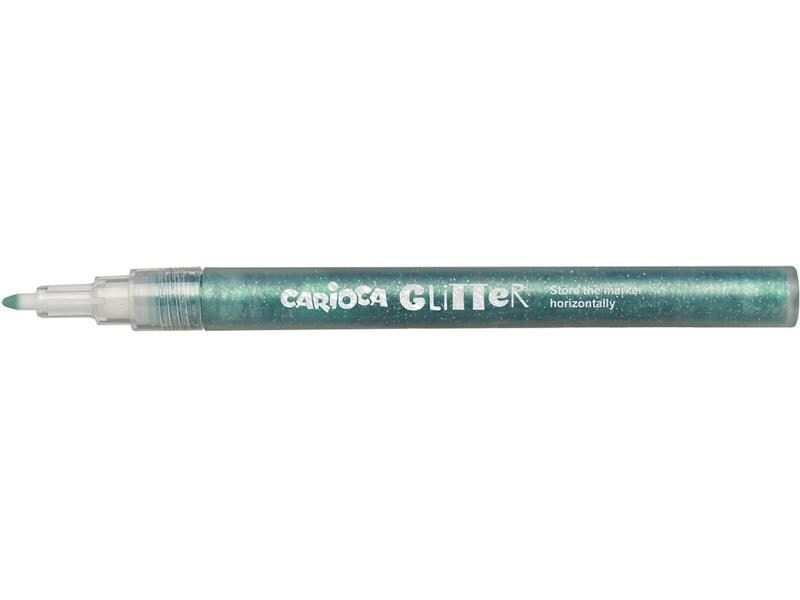 Carioca Fasermaler Glitter 6 Stück, Mehrfarbig