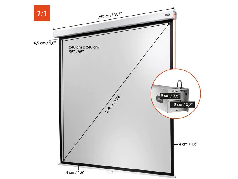 Celexon Rollo-Leinwand Professional Plus 200x125 cm 16:10