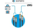 sonero Audio-Kabel Cinch - Cinch 0.5 m