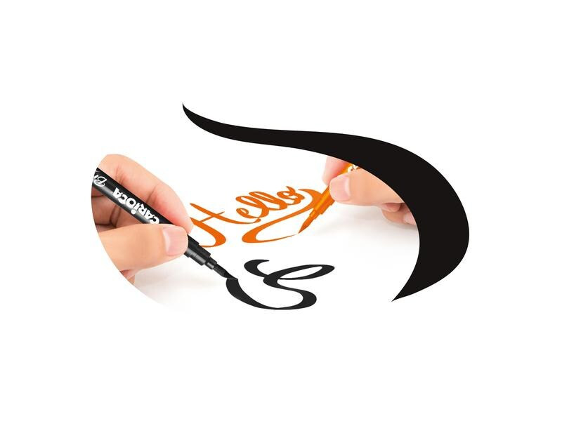 Carioca Fasermaler Super Brush 10 Stück, Mehrfarbig
