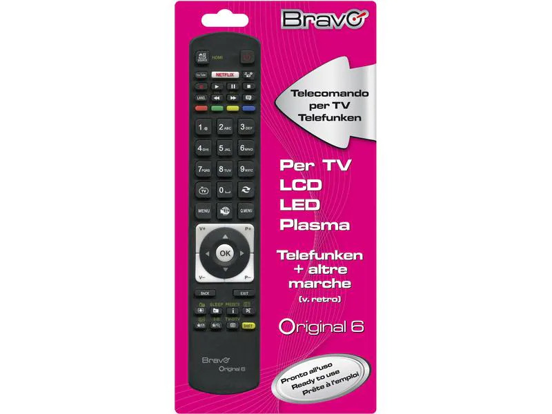 CE Ersatz-Fernbedienung Bravo ORIGINAL 6 Telefunken
