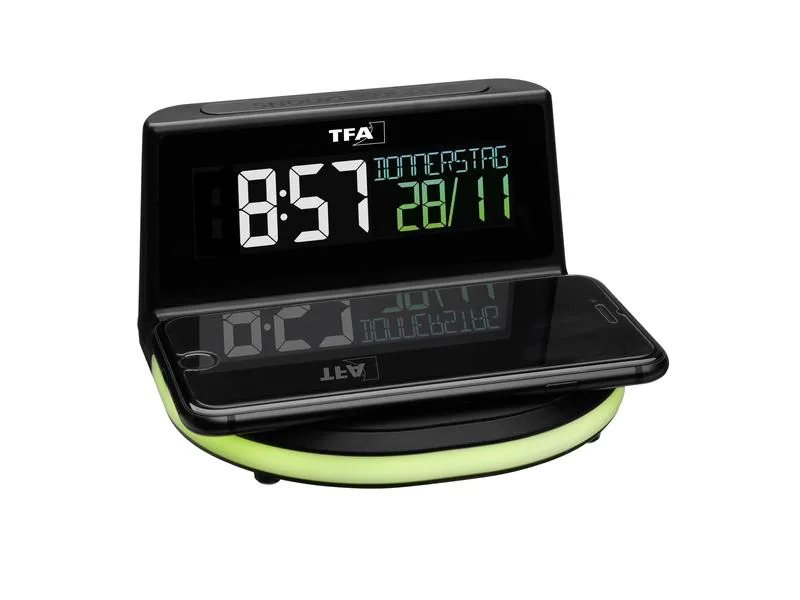 TFA Dostmann Digitalwecker CHARGE-IT WIRELESS