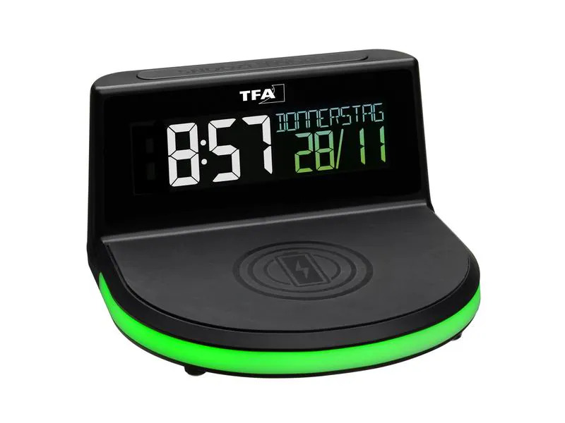 TFA Dostmann Digitalwecker CHARGE-IT WIRELESS