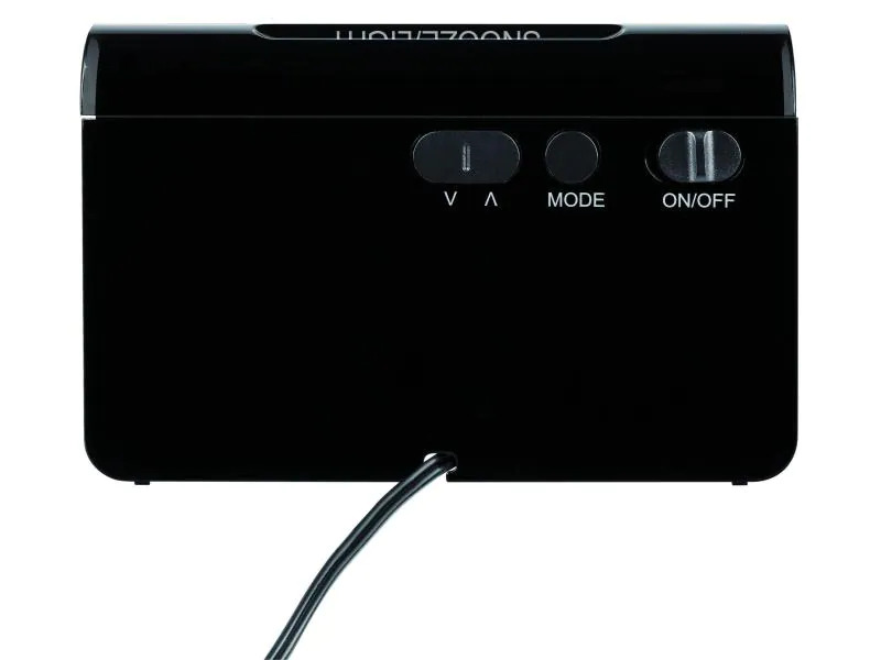 TFA Dostmann Funkwecker Icon Schwarz, Rot
