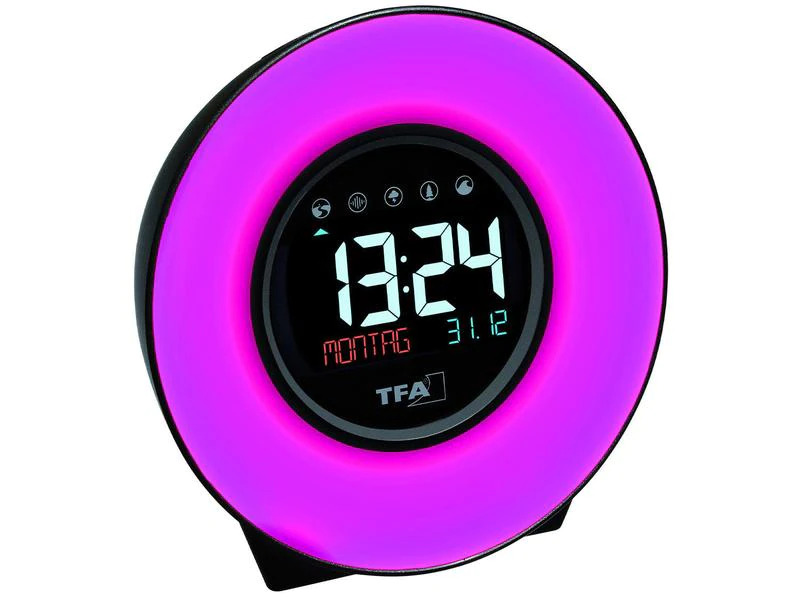 TFA Dostmann Radiowecker Moodlight mit Farbwechsel