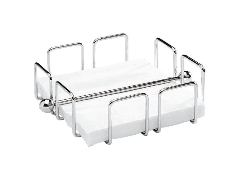 Paderno Serviettenhalter 19 cm x 19 cm Silber
