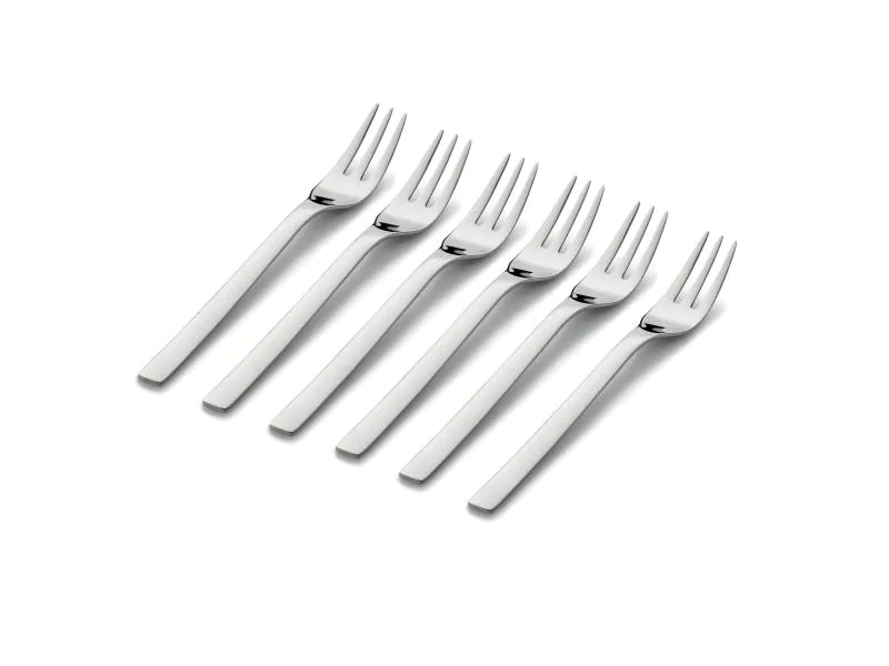 WMF Kuchengabel Nuova 6 Stück, Silber