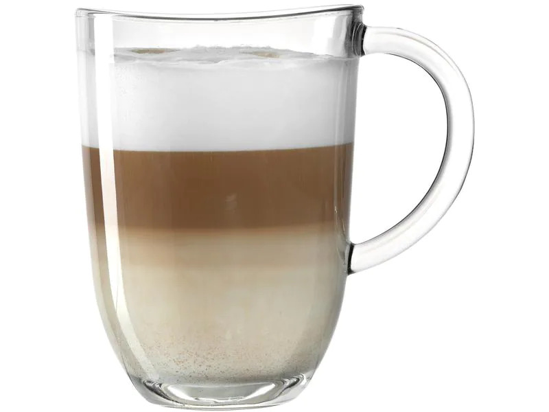 Leonardo Latte Macchiato-Glas Napoli 380 ml, 6 Stück, Transparent
