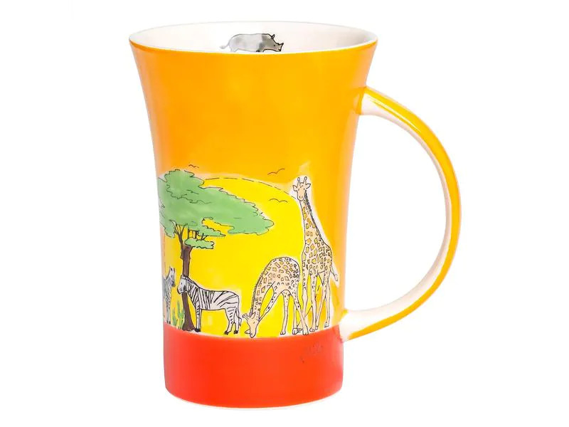 Mila Kaffeetasse Afrika 0.5 l , 6 Stück, Orange