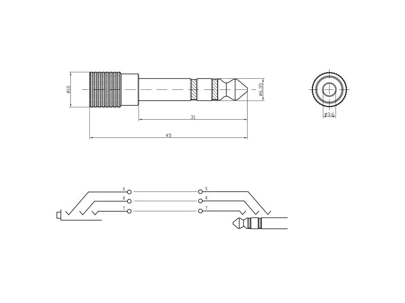 Bemero Audio-Adapter BA2001 Klinke 6,3mm male - Klinke 3,5mm female