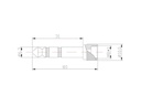 Bemero Audio-Adapter BA2003 Klinke 6,3mm male - Klinke 3,5mm female