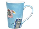 Mila Teetasse Summer Cats 0.35 l , 6 Stück, Blau