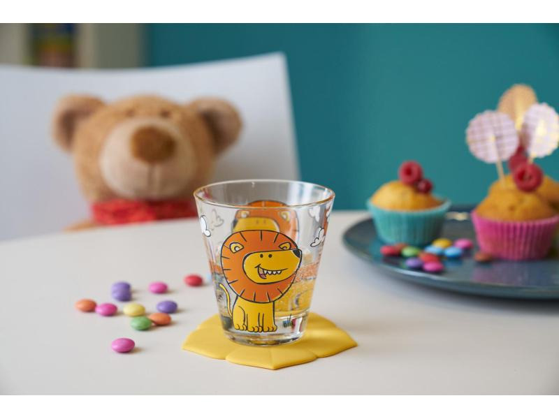 Leonardo Trinkglas für Kinder Bambini Löwe 215 ml, 6 Stück