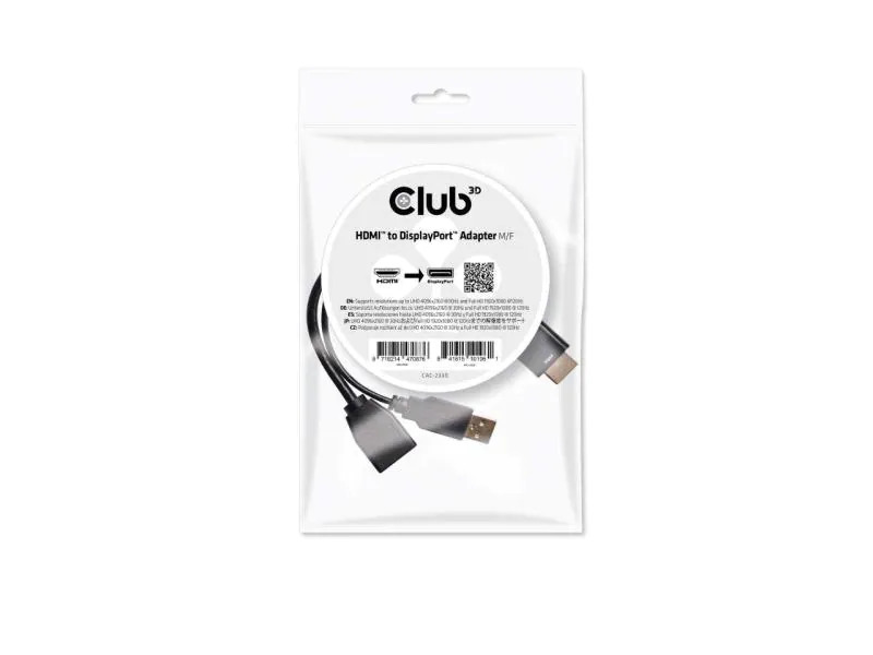 Club 3D Adapter 4K HDMI 1.4 - DisplayPort 1.1