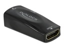 Delock Adapter 1080p HDMI - 3.5 mm Klinke/VGA