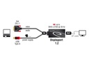 Delock Adapter 4K, 30HZ DVI-D/USB 2.0 - DisplayPort