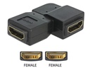 Delock Adapter 90° links HDMI-A - HDMI-A