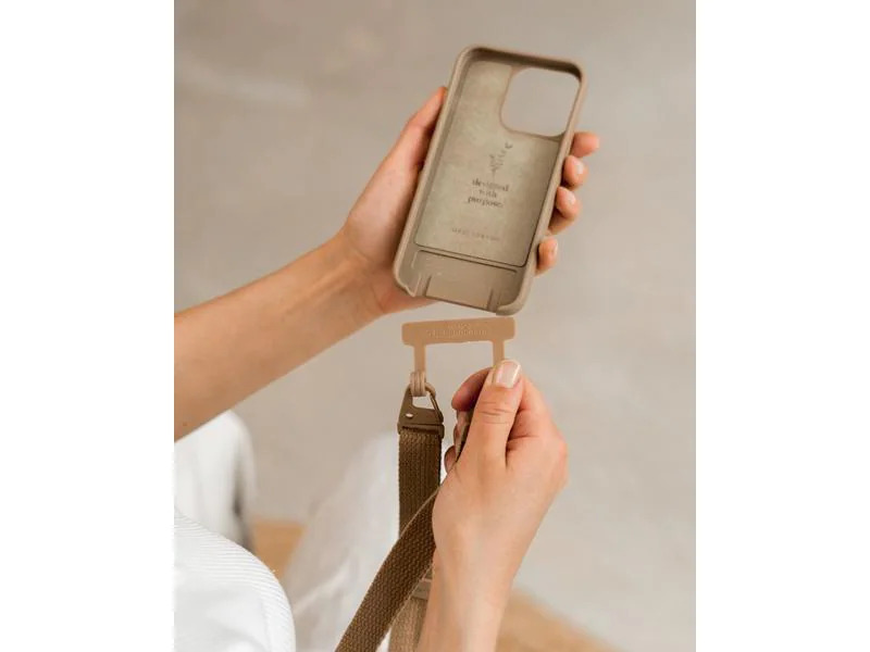 Woodcessories Back Cover Bio Change Case iPhone 14 Taupe