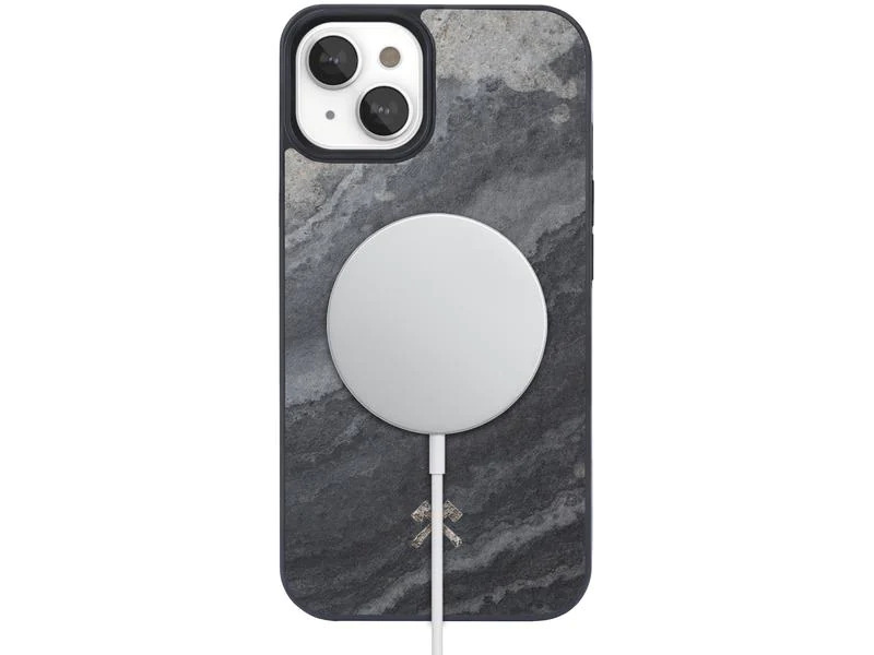 Woodcessories Back Cover Bumper MagSafe iPhone 14 Pro Camo Grau
