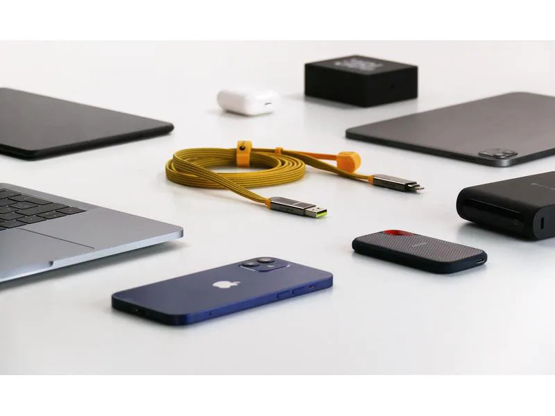 RollingSquare inCharge XL, 6in1, USB-A/-C, Micro-USB, Lightning 3 m