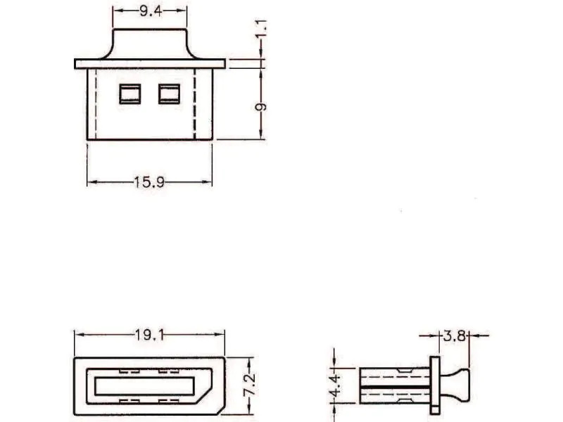 Delock Staubschutz DP f mit Griff 10 Stk.,Schwarz