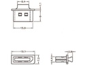 Delock Staubschutz DP f mit Griff 10 Stk.,Schwarz