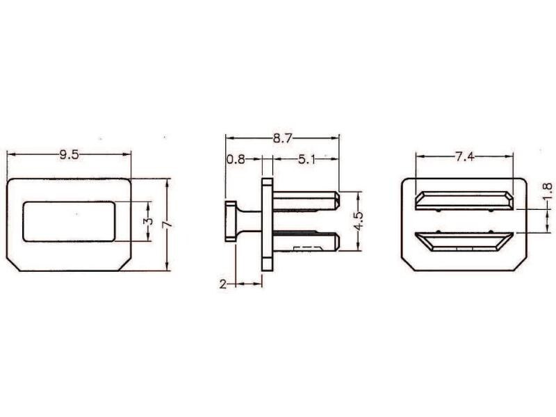 Delock Staubschutz Mini DP f mit Griff 10 Stk. Schw.