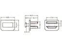 Delock Staubschutz Mini DP f mit Griff 10 Stk. Schw.